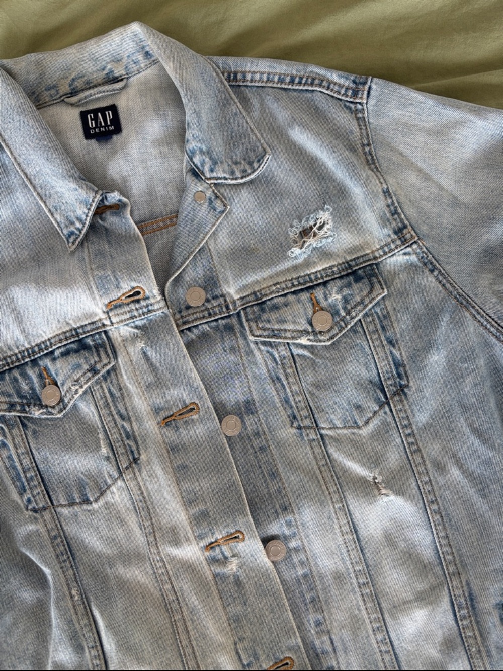 GAP Light Blue Denim Jacket - Picture 6 of 8